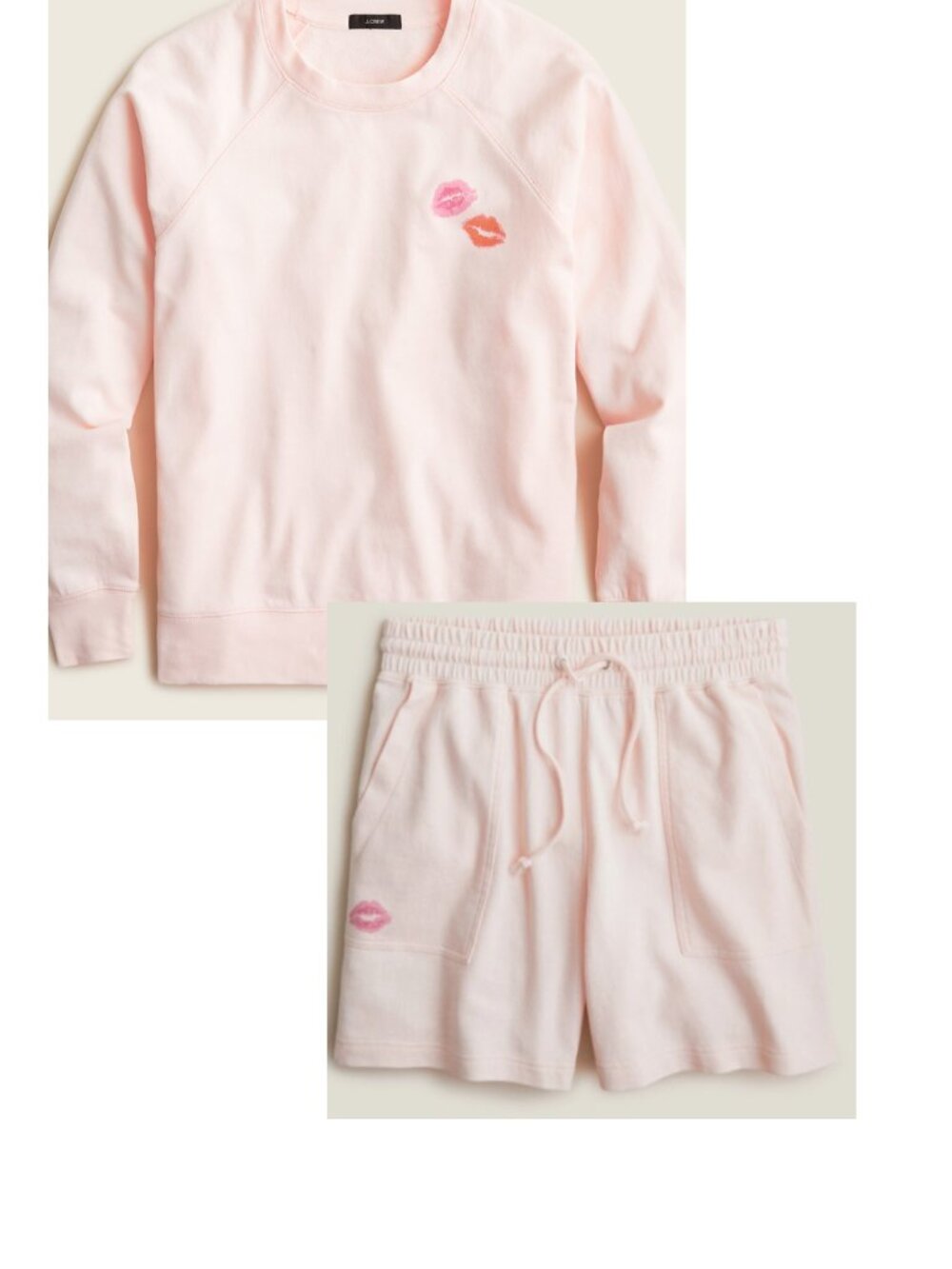 J.Crew lounge set is the J.Crew Magic Rinse™ collection in Kiss Print